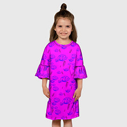 Платье клеш для девочки ARCANE LEAGUE Of LEGENDS - JINX, цвет: 3D-принт — фото 2