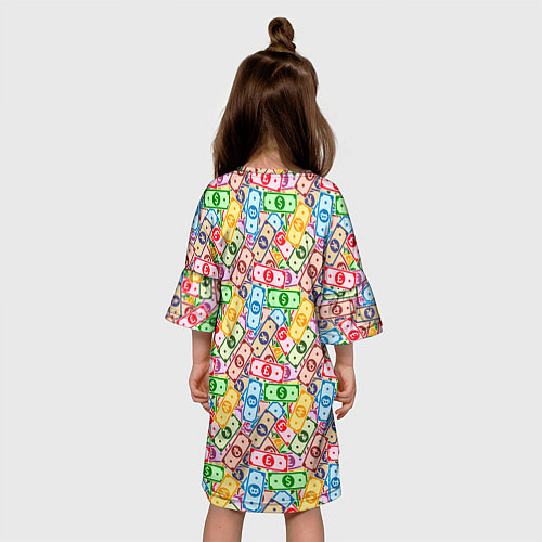 Детское платье Разные Валюты и Криптовалюты / 3D-принт – фото 4