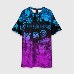 Детское платье Genshin Impact - Огонь