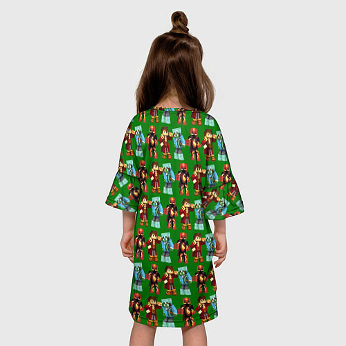 Детское платье Minecraft heros pattern / 3D-принт – фото 4
