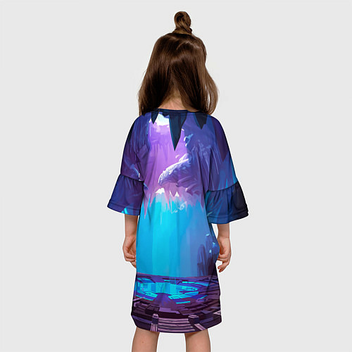 Детское платье GROM FANG BRAWL STARS / 3D-принт – фото 4