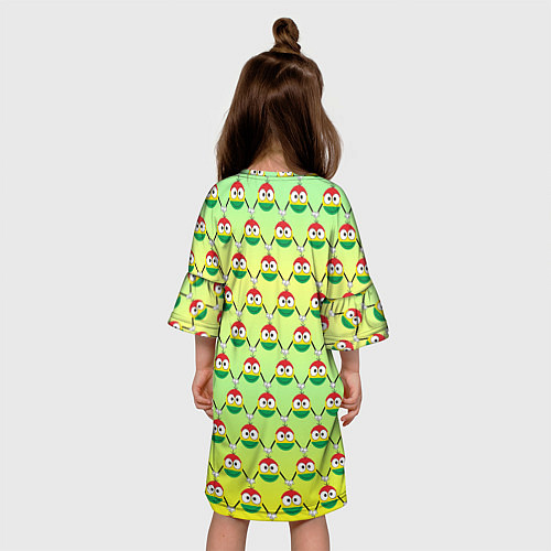 Детское платье Регги смайл слэм / 3D-принт – фото 4