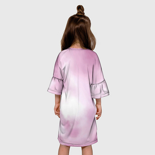 Детское платье Tie-dye Pink / 3D-принт – фото 4