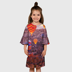 Платье клеш для девочки Невероятно Красивые Воздушные Шары!, цвет: 3D-принт — фото 2