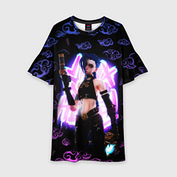 Платье клеш для девочки ДЖИНКС League Of Legends Arcane, цвет: 3D-принт