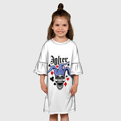 Платье клеш для девочки JOKER Джокер, цвет: 3D-принт — фото 2