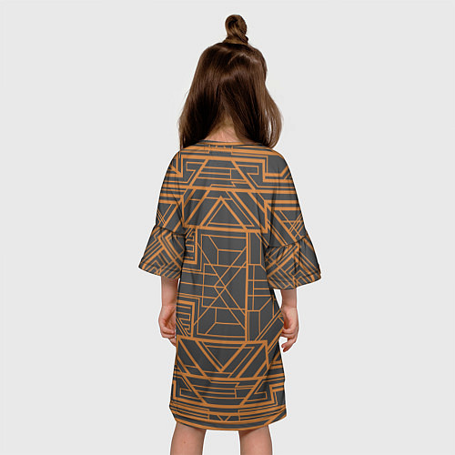 Детское платье Жираф из листьев / 3D-принт – фото 4