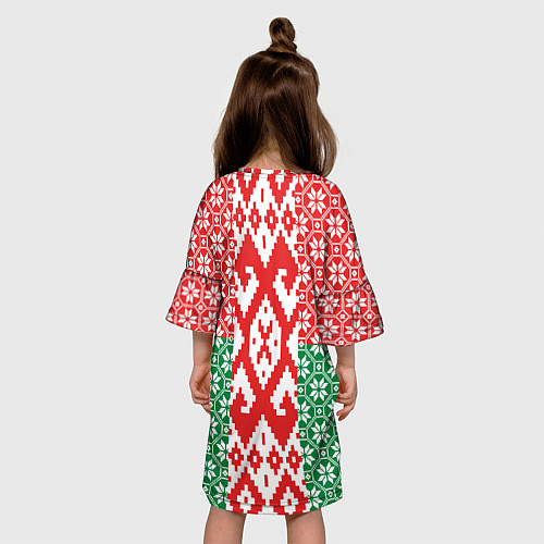 Детское платье Белоруссия Обережные Узоры Алатырь / 3D-принт – фото 4