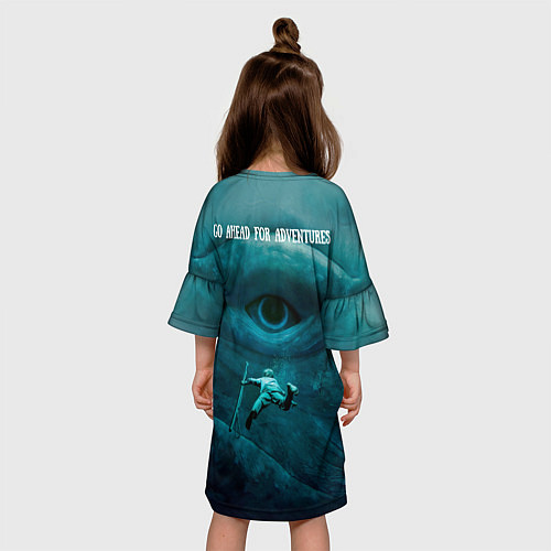 Детское платье Go ahead for adventures / 3D-принт – фото 4