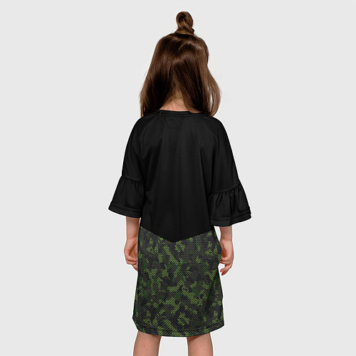 Детское платье Охотничьи Войска камуфляж / 3D-принт – фото 4