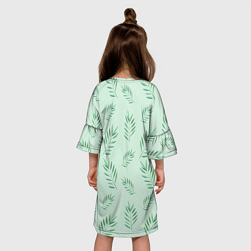 Детское платье Черепашка и листья / 3D-принт – фото 4