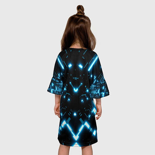 Детское платье Силуэт электронных систем / 3D-принт – фото 4