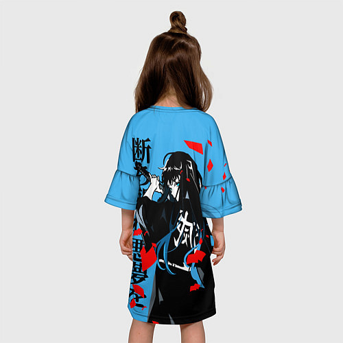 Детское платье Корпус бойни демонов - иероглиф / 3D-принт – фото 4