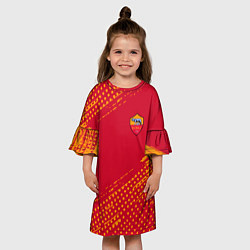 Платье клеш для девочки Roma Рома, цвет: 3D-принт — фото 2