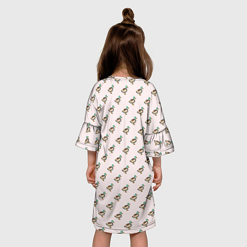 Детское платье Селезень паттерн / 3D-принт – фото 4