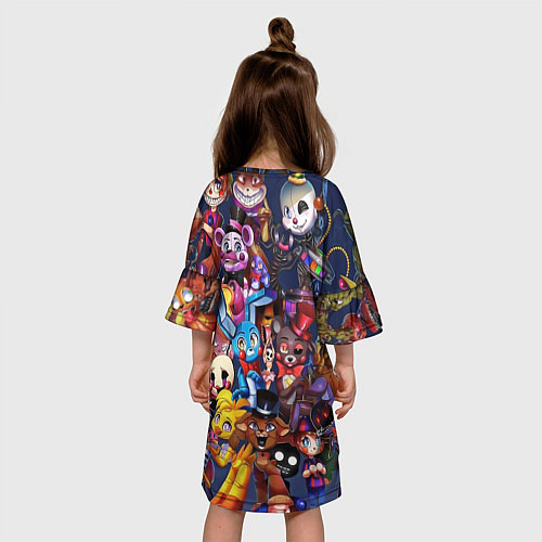 Детское платье Cute Fnaf Pattern / 3D-принт – фото 4