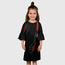 Платье клеш для девочки AMG MERCEDES ТЕХНОЛОГИИ, цвет: 3D-принт — фото 2