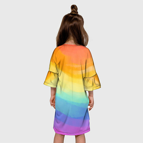 Детское платье Олень Красочный / 3D-принт – фото 4