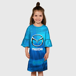 Платье клеш для девочки Mazda мазда, цвет: 3D-принт — фото 2