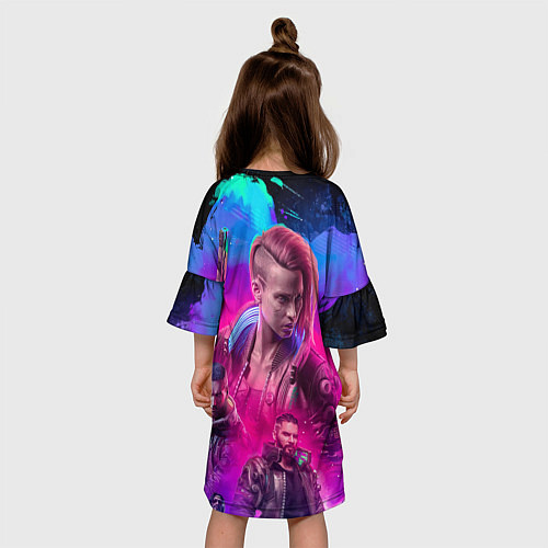 Детское платье Vi Ви Cyberpunk 2077 / 3D-принт – фото 4