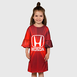 Платье клеш для девочки Хонда HONDA, цвет: 3D-принт — фото 2