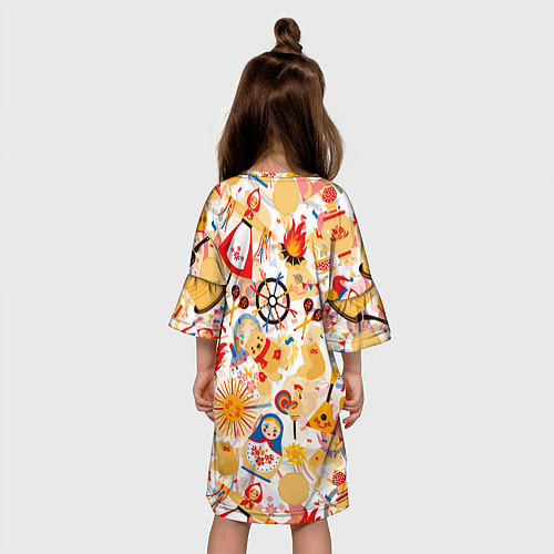 Детское платье Масленица Паттерн / 3D-принт – фото 4