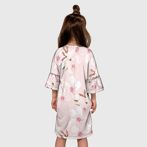 Детское платье Розовые цветы весны / 3D-принт – фото 4