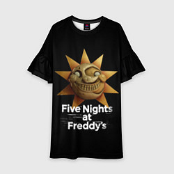 Платье клеш для девочки Five Nights at Freddys: Security Breach Воспитател, цвет: 3D-принт
