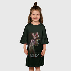 Платье клеш для девочки Five Nights at Freddys кролик, цвет: 3D-принт — фото 2