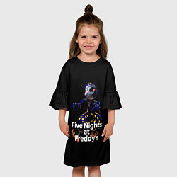 Платье клеш для девочки Five Nights at Freddys: Security Breach воспитател, цвет: 3D-принт — фото 2