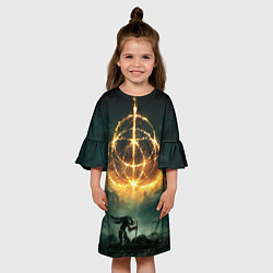 Платье клеш для девочки ELDEN RING - ВОИН, цвет: 3D-принт — фото 2