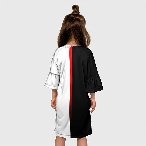 Детское платье MITSUBISHI МИНИМАЛИЗМ ЛИНИЯ / 3D-принт – фото 4