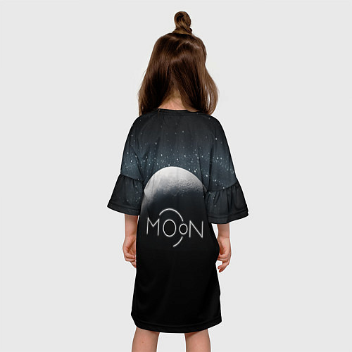 Детское платье Moon - луна 3d / 3D-принт – фото 4
