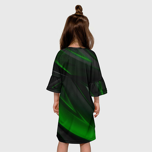 Детское платье Brawl Stars green Eve / 3D-принт – фото 4