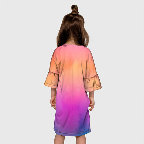 Детское платье Маленький рыжий лисенок с короной / 3D-принт – фото 4