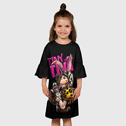 Платье клеш для девочки Tiny Tinas, цвет: 3D-принт — фото 2