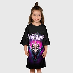 Платье клеш для девочки Tiny Tina’s Wonderlands, цвет: 3D-принт — фото 2