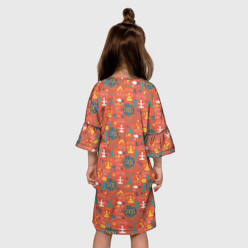 Детское платье Мне Нравится Йога / 3D-принт – фото 4