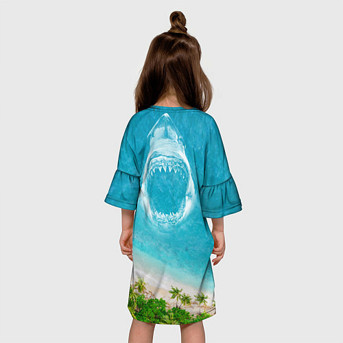 Детское платье Акула - пасть / 3D-принт – фото 4