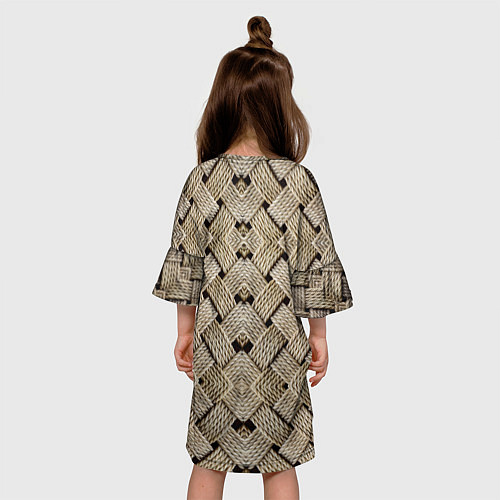 Детское платье Джутовая плетенка 3D / 3D-принт – фото 4