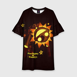 Платье клеш для девочки Five Nights at Freddys Security Breach - Воспитате, цвет: 3D-принт