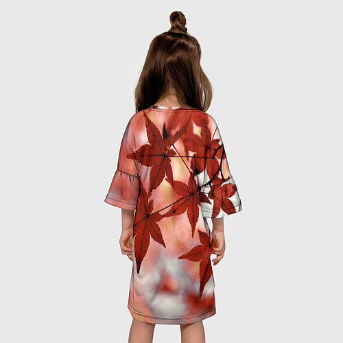 Детское платье Кадзуха и кленовые листья / 3D-принт – фото 4