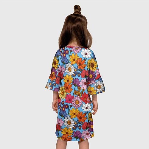 Детское платье Ромашки-лютики / 3D-принт – фото 4