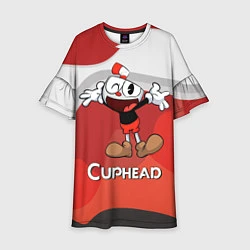 Детское платье Cuphead веселая красная чашечка