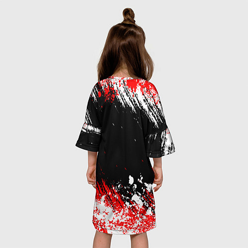 Детское платье Free Fire брызги красок / 3D-принт – фото 4