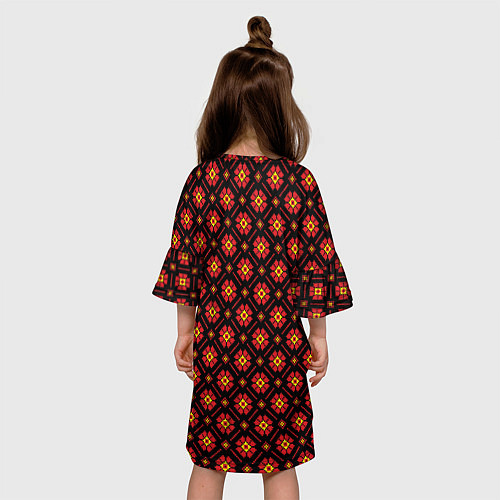Детское платье Лалафанфан в красном / 3D-принт – фото 4