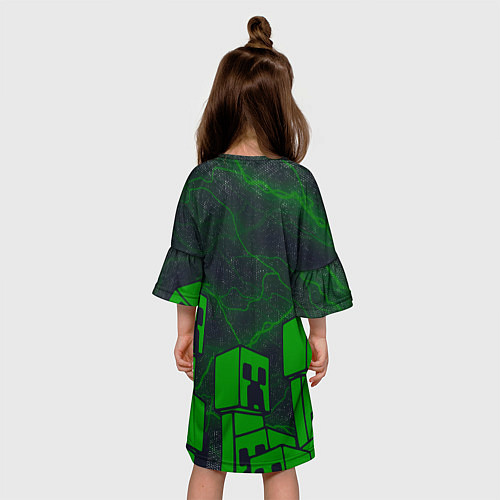 Детское платье Minecraft майнкрафт Зомби / 3D-принт – фото 4
