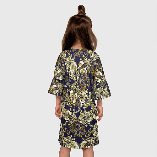 Детское платье Узоры и листья / 3D-принт – фото 4