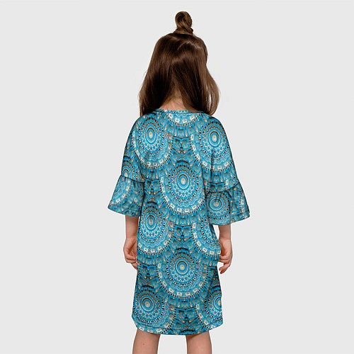 Детское платье Круговые узоры / 3D-принт – фото 4