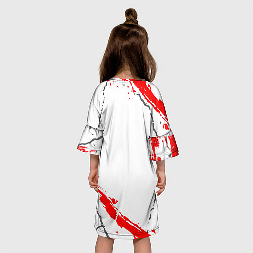 Детское платье Monokuma Трещины / 3D-принт – фото 4